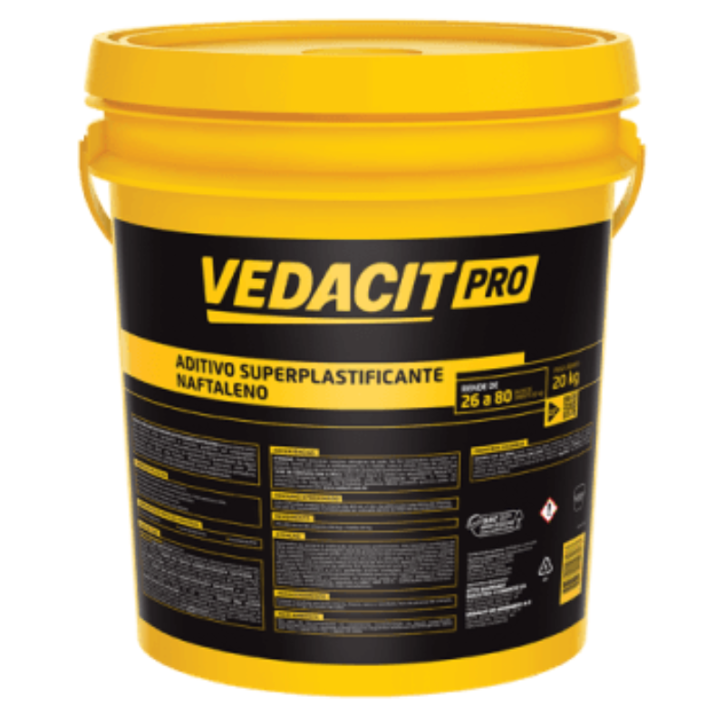 VEDACIT PRO Aditivo Superplastificante Naftaleno - Balde 20 KG